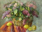 Lilac in a basket